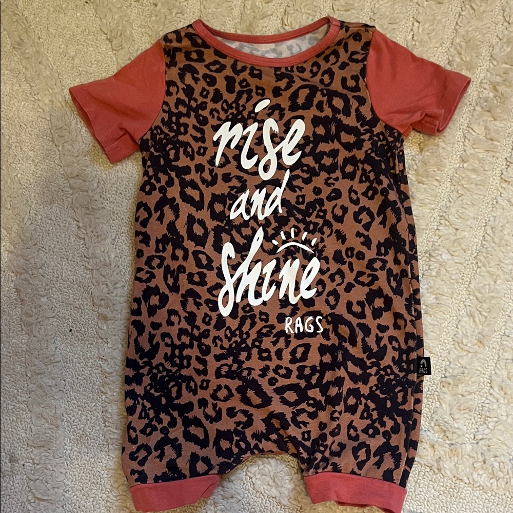 RAGS 12-18 Leopard Print Romper